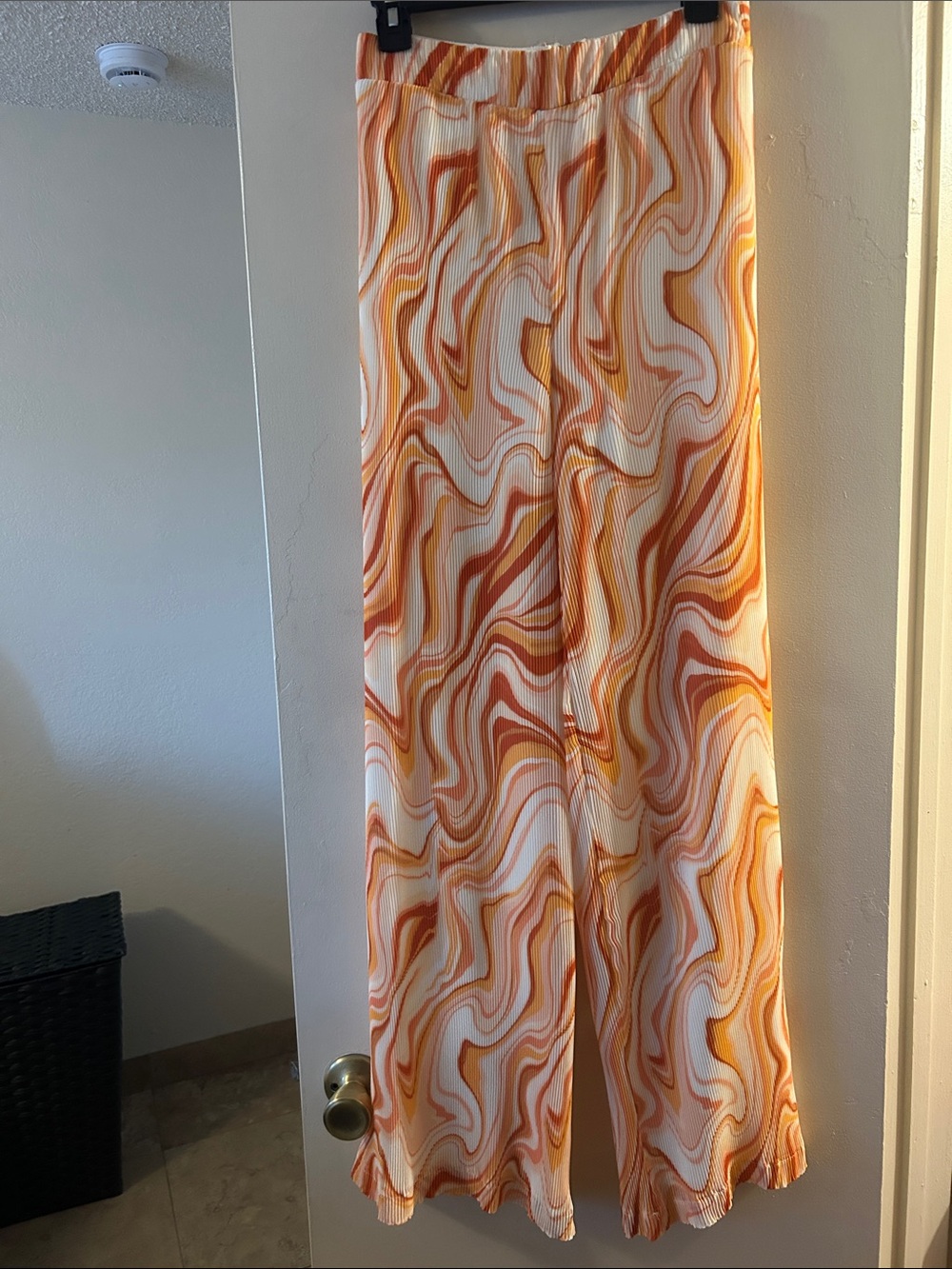 Windsor Orange Swirl Wide-Leg Pants